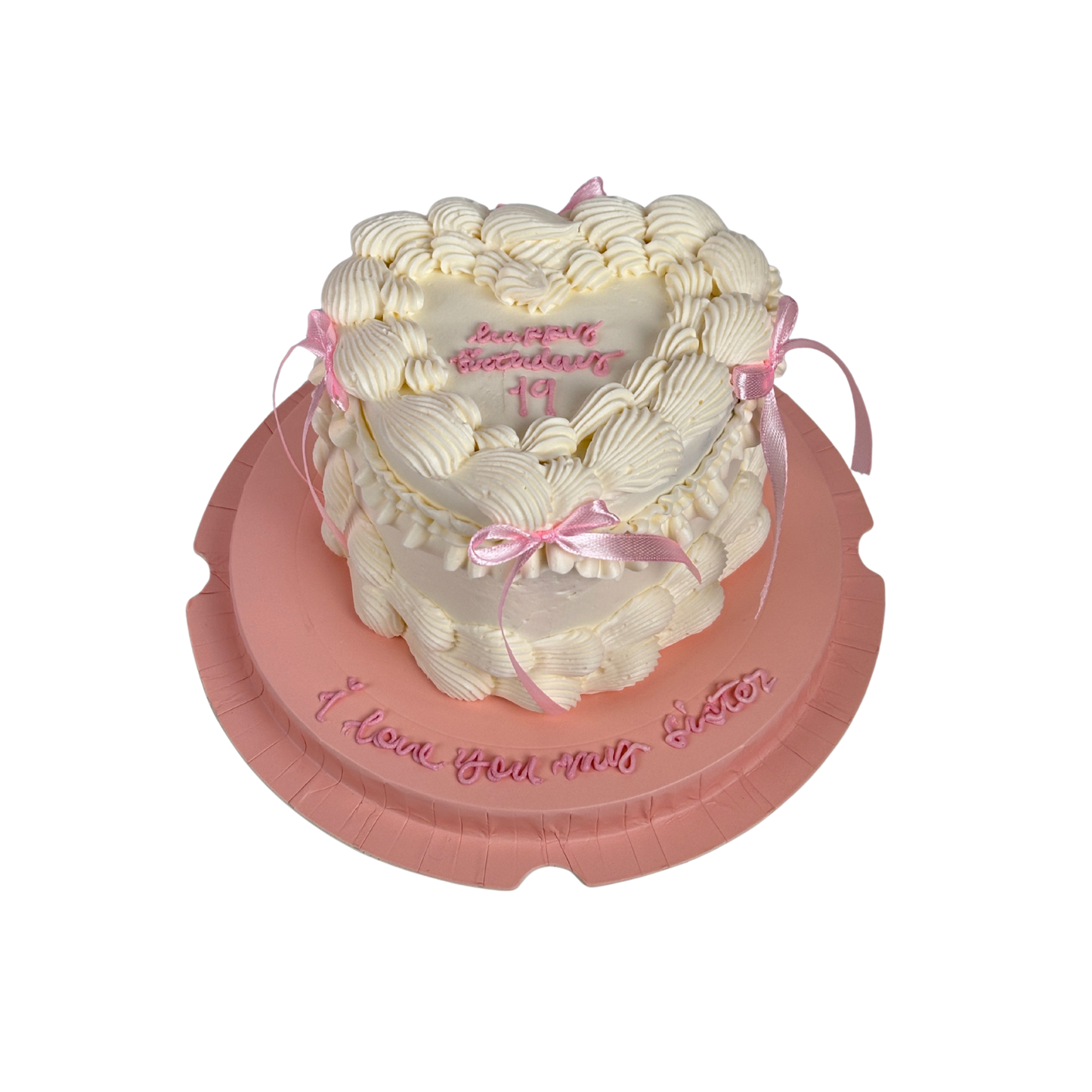 Heart Bow Classic Cake