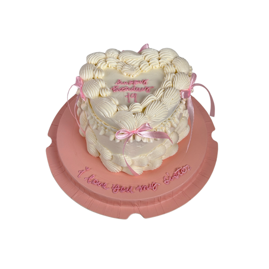 Heart Bow Classic Cake