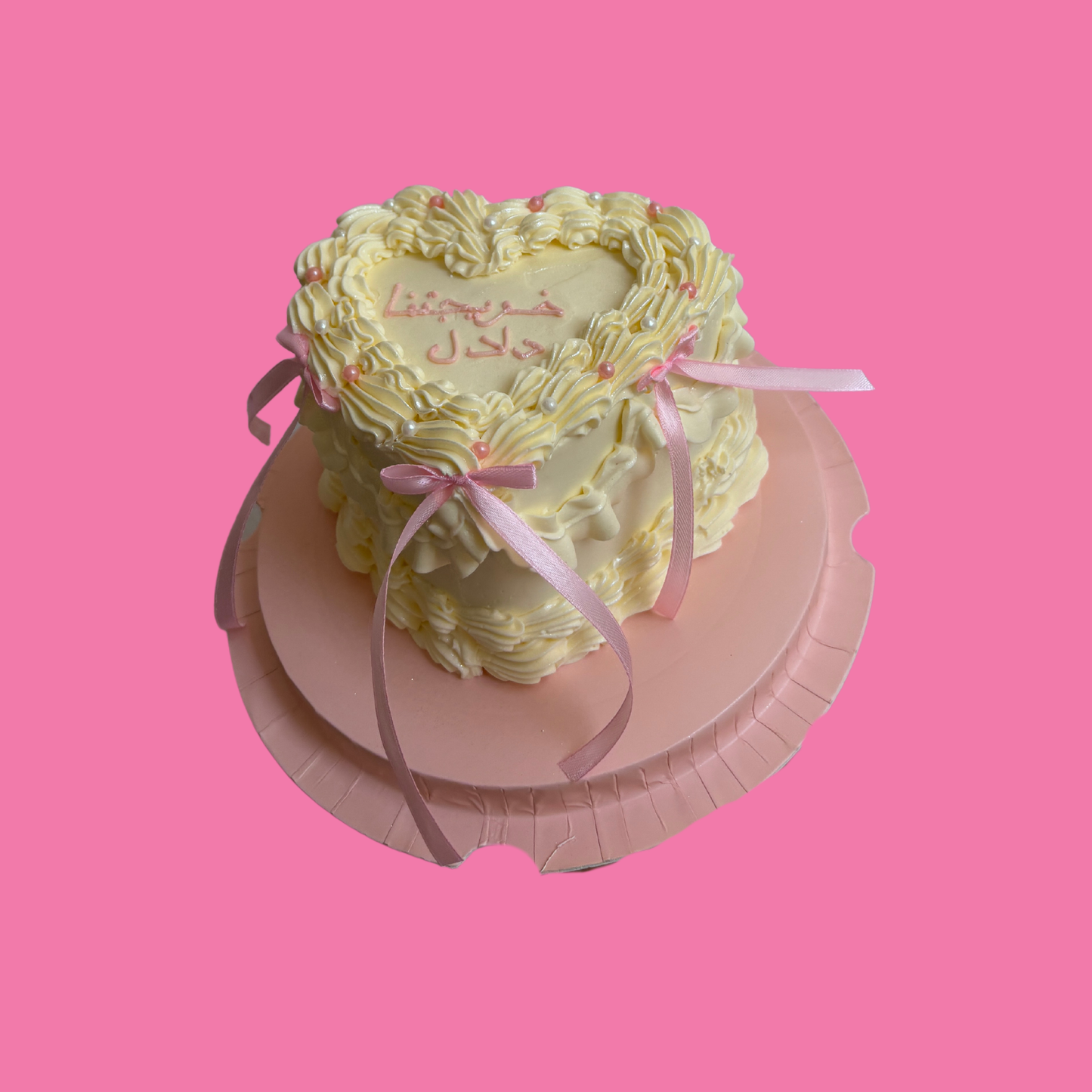 Heart Bow Classic Cake