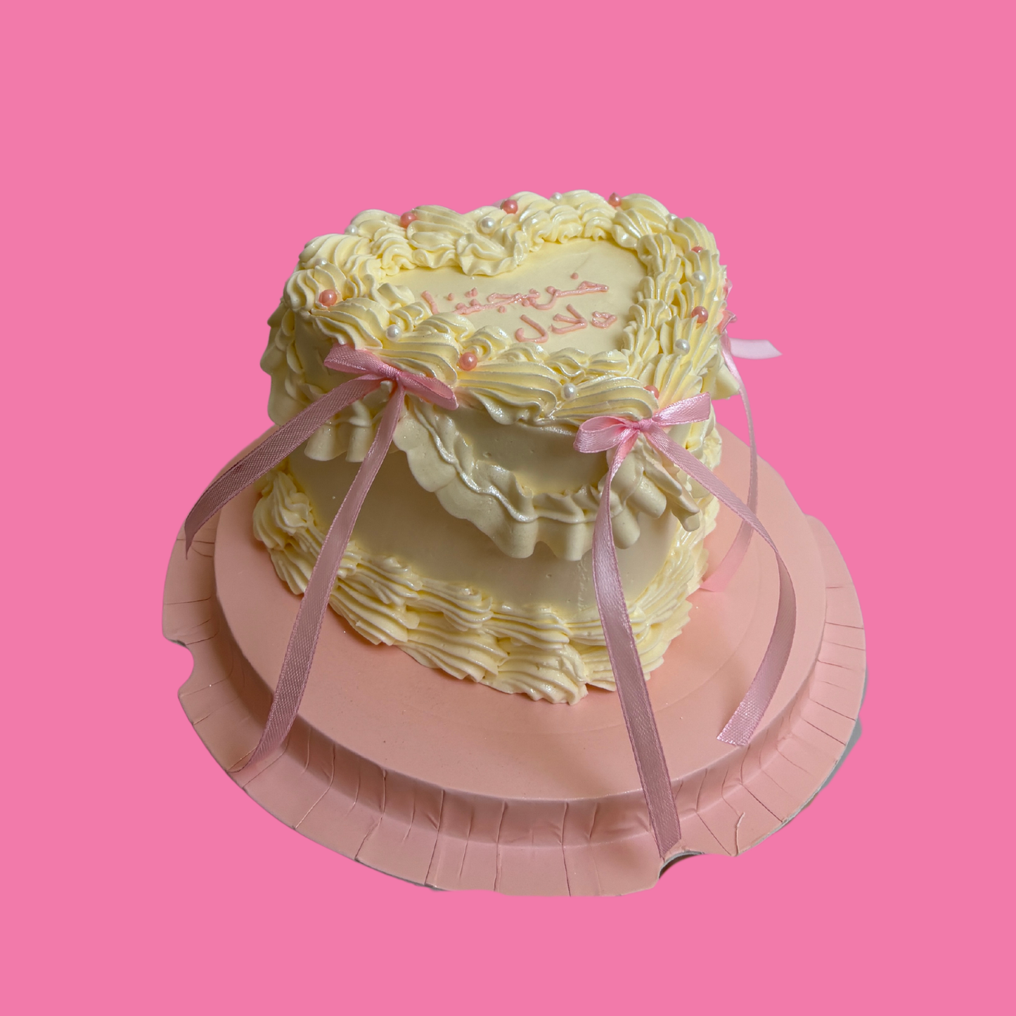 Heart Bow Classic Cake