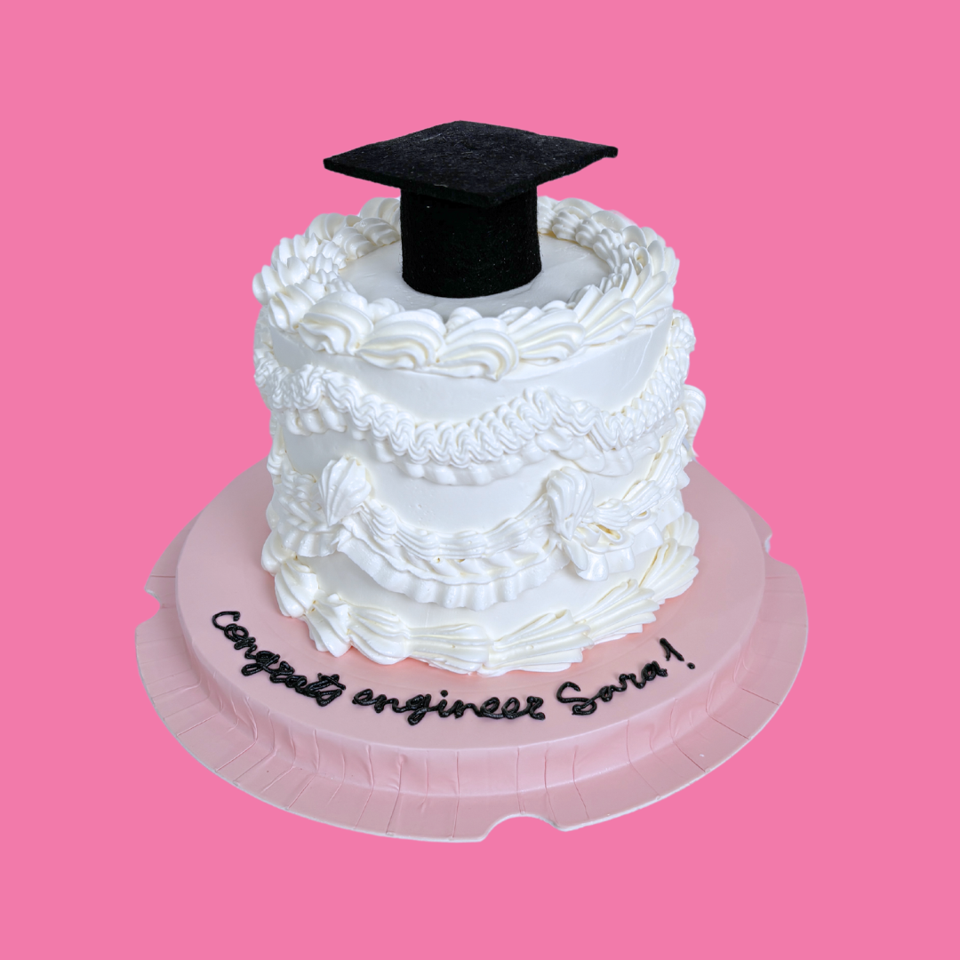 Vintage Graduation Cake