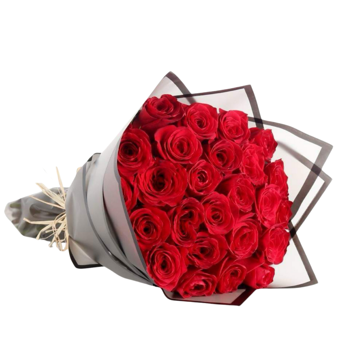 25 Red Roses Bouquet    بوكيه ٢٥ حبة روز احمر