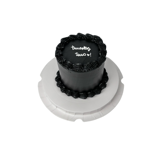 Black Plain Cake