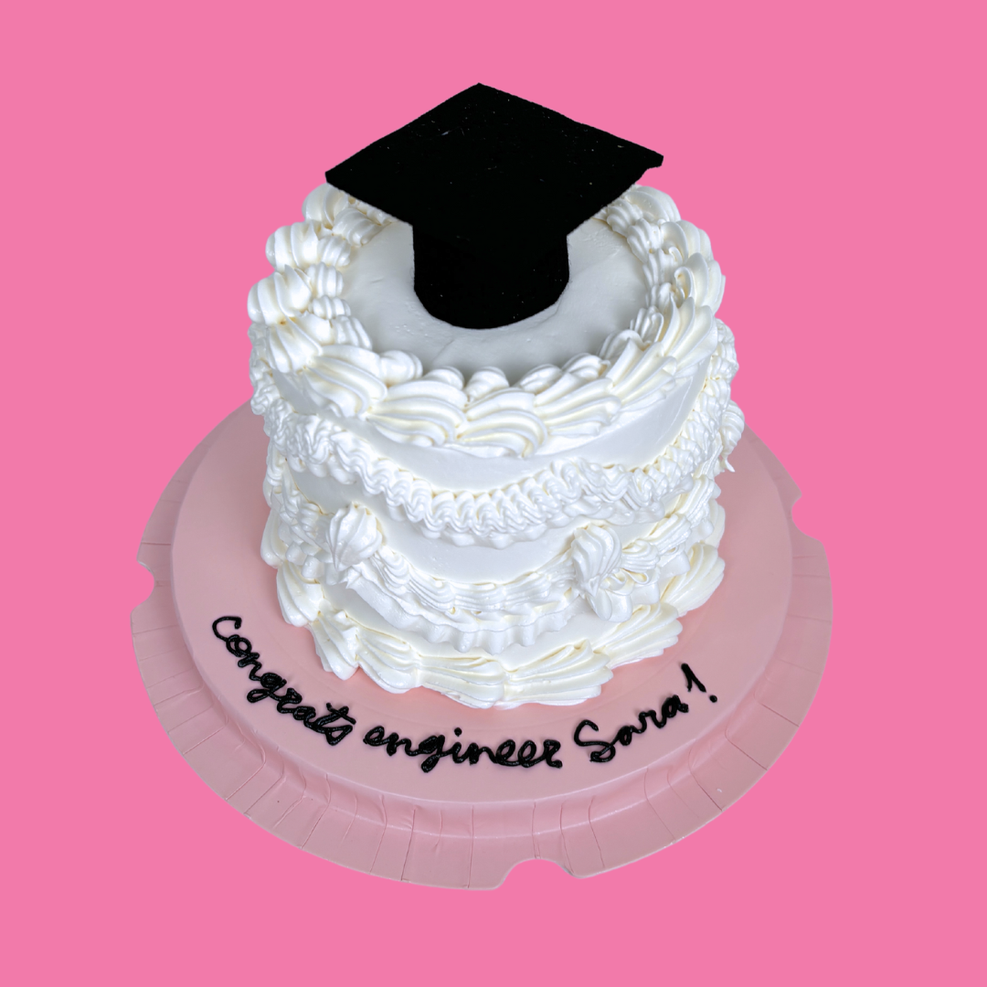 Vintage Graduation Cake