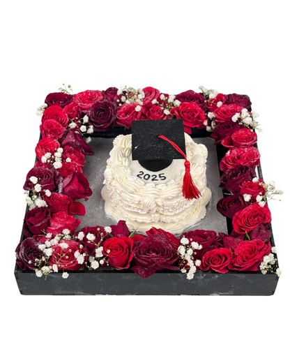 Graduation Flower Tray 2