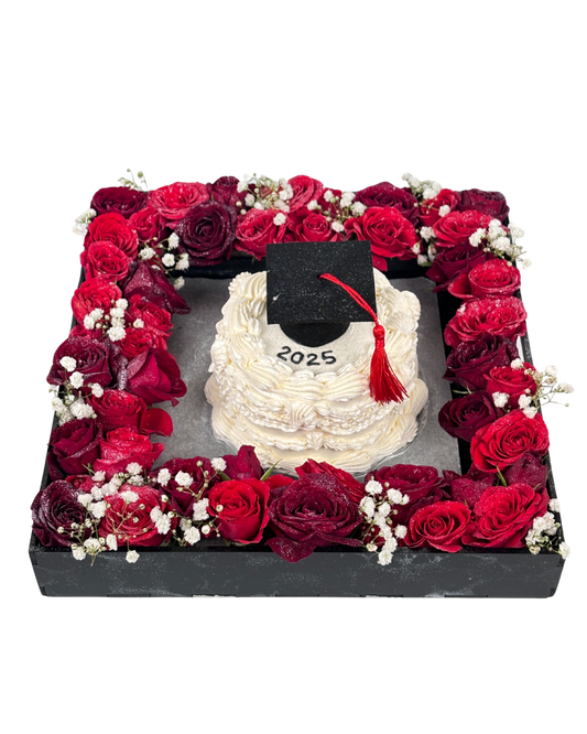 Graduation Flower Tray 2