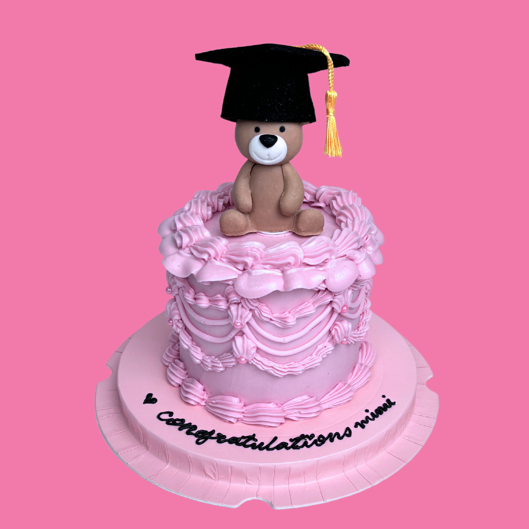 Teddy Bear Graduation Cake