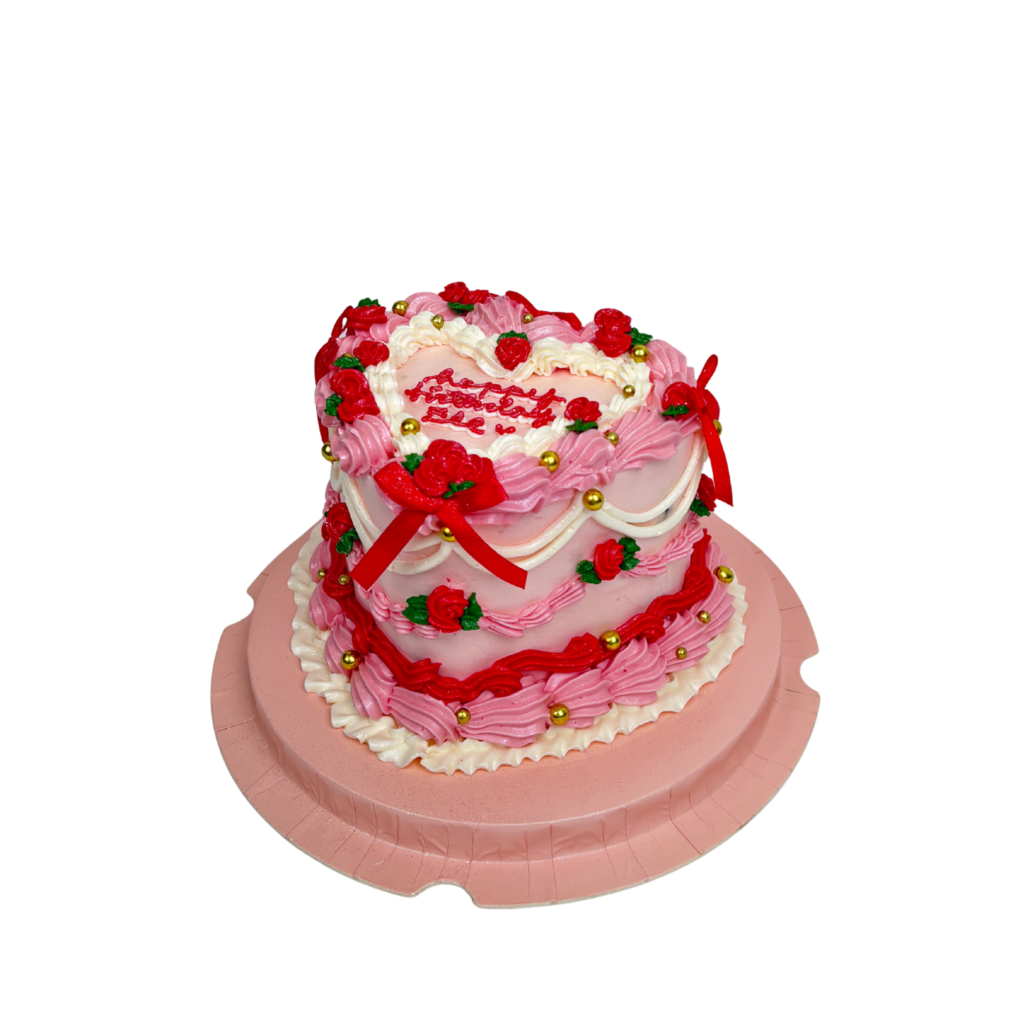 Red Bow Vintage Cake