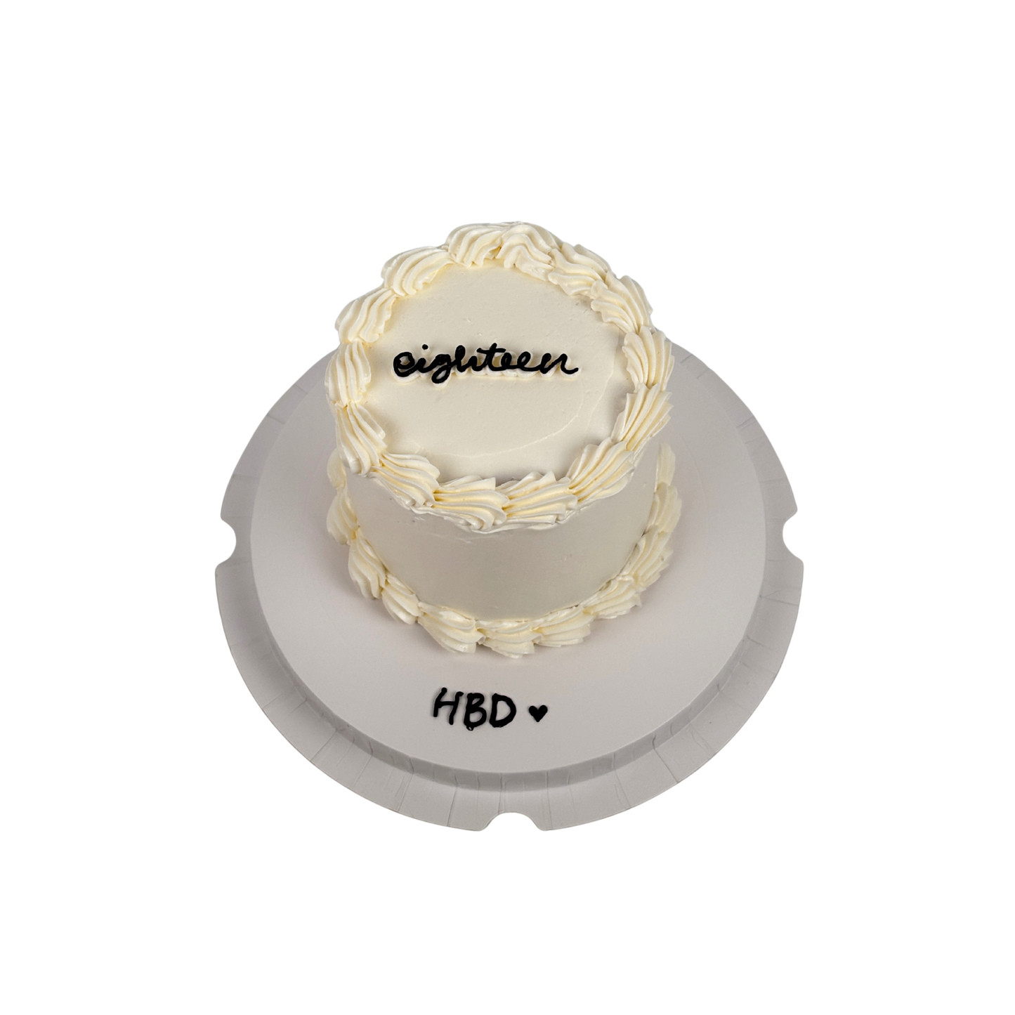 Plain White Age Cake