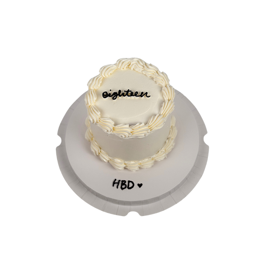 Plain White Age Cake